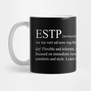 ESTP Personality (Dictionary Style) Dark Mug